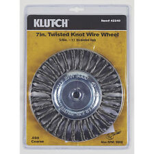 Klutch 7in. Twisted Knot Wire Wheel