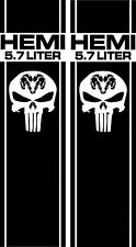 Compatible With Dodge Ram Punisher Hemi Truck Bed Stripes Vinyl Decal Graphics