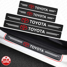 For Toyota Car Door Plate Sill Scuff Cover Anti Scratch Decal Sticker Protector