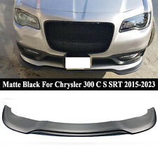 Matte Black For Chrysler 300 C S Srt 2015-2023 Front Bumper Lip Spoiler Splitter