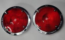 Yankee 833r Turnflex Chrome Recessed Flush Brake Stop Lights Red Set Of 2 Pair