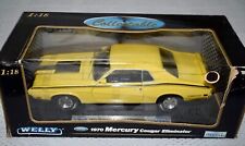 Welly 1970 Mercury Cougar Eliminator Yellow 118 Scale Diecast Car Model Nos 68
