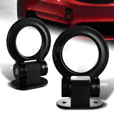Jdm Universal Car Suv Ring Track Racing Style Tow Hook Look Decoration Black