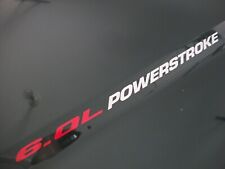 New Pair 6.0l Powerstroke Hood Decals Sticker Turbo Diesel Ford F250 F350 Truck