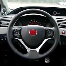 Js Red H Chrome Steering Wheel Emblem Badge For Accord Civic Fit Hrv Crv