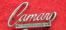 1968-69 Camaro Front Deck Lid Emblem 7752901 Original Part W4 Mounting Pins