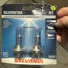 Sylvania Silverstar Brigbter Downroad Whiter Lights H7 2 Bulbs Brand New