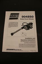 Ammco 4850 Brake Drum Grinder Operating Manual