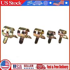 50pcs Stainless Steel Spring Clips Fuel Oil Water Hose Pipe Tube Clamp Fastener
