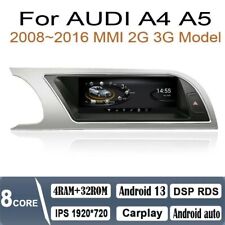 8.8 Android Navigation Car Gps Stereo Radio Wifi Carplay For Audi A4 S4 A5 Mmi