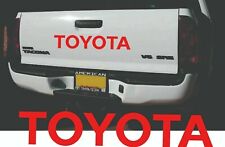 Toyota Red Tailgate Vinyl Replacement Decal 24