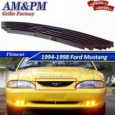 Fits 1994-1998 Ford Mustang Billet Grille Upper Grill Insert Black 1997 1996