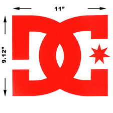 Dc Shoes Unisex Dc Logo Decal Sticker Red Cars Trucks Skate