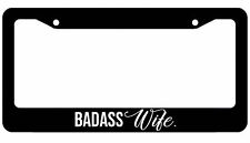 Badass Wife License Plate Frame Wifey Jdm Racing Girly
