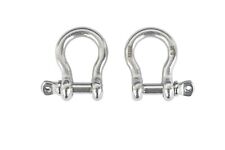 Bow Shackle Marine 304 Stainless Steel D-ring 5mm 316 Boat Rigging Pack Of 2