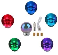 Universal Led Light Glass Crystal Dragon Ball 7 Star Shift Knob Gear Stick