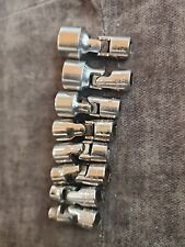 Snap On Sae 14 Dr 8pc Universal Joint Swivel Socket Set 316 To 916 6 Point