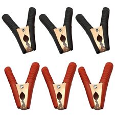 6pcs Power Replacement Jumper Cable Heavy Duty Car Battery Clamps Powerful Clip