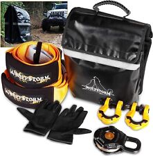 Off-road Winch Recovery Kit Accessorie Snatch Block Tow Strap Tree Saver Shackle