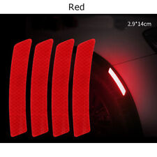 142.9cm Red Reflective Car Wheel Rim Vinyl Decal Stickers Accessories 4pcs