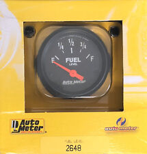 Auto Meter 2648 Z-series Electric Fuel Level Gauge 0-30 Ohm Gm 1965 And Older