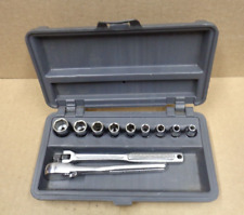 Craftsman Tools Usa 14 Drive Oil Port Ratchet V Socket Wrench Set 11 Pc Case