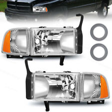 Fits 1994-2002 Dodge Ram 1500 2500 3500 1 Pair Headlights Left Right Side