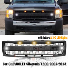 Front Grille For 07-2013 Chevy Silverado 1500 Ls Wt Mesh Grill W32 Led Letters