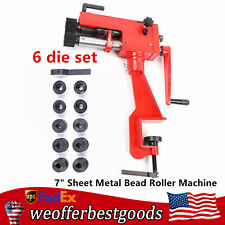 7 In Bead Roller Sheet Metal Forming Steel Bender Bead Roller Former Manual Tool