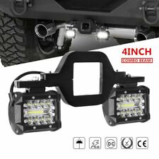 Trailer Tow Hitch Mounting Bracket With 4inch Led Work Backup Reverse Light Pods