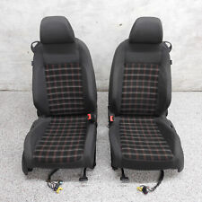 2006-2009 Mk5 Vw Gti Front Left Right Side Plaid Cloth Seats Pair Factory -226