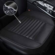 Black Leather Car Front Seat Cover Cushion Protector Full Surrounded Anti-slip