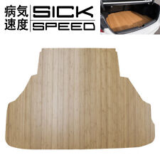 Sickspeed Wood Grain Custom Bamboo Trunk Floor Mat For 01-05 Civic Sedan 4 Door