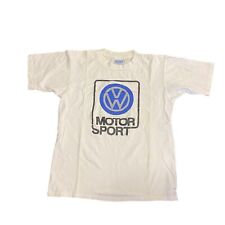 Vintage 90s Volkswagen Vw Motor Sport Graphic T Shirt Adult Size Large