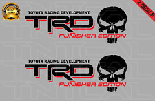 Trd Punisher Edition Decal Set Toyota Tacoma Tundra Vinyl Stickers Blackred