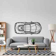 Corvette C8 Top Acrylic Silhouette Wall Art Made In Usa 