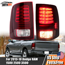 Pair Tail Lights For 2013-2018 Dodge Ram 1500 2500 3500 Led Rear Lamp Leftright