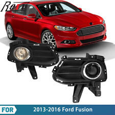 2013-16 For Ford Fusion Smoke Lens Pair Bumper Fog Lights Lampwiringswitch Kit