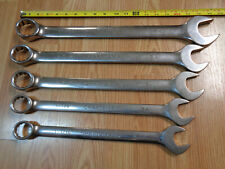 Usa Craftsman Professional 1-116 1-12 Wrench Large Sae Inch Set Polish 5pc