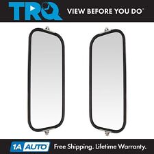 Trq West Coast Mirror Peaked Back 16x7 Stainless Steel Pair For Heavy Duty Truck