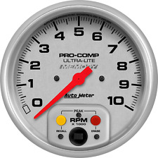 Autometer Ultra-lite In Dash 10000 Rpm 5 Tachometer W Peak Recall 4494