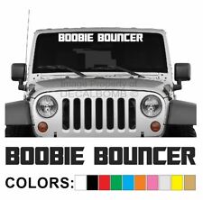 Boobie Bouncer Windshield Decal Sticker Style1 Boost Wrx Car Turbo Diesel Truck