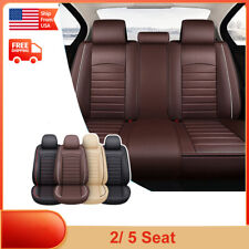 25x Car Seat Covers Full Set Waterproof Pu Leather Seat Cushion Covers For Bmw