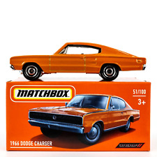 2022 Matchbox Power Grabs 51 1966 Dodge Charger Omaha Orange Fact. Sealed Box