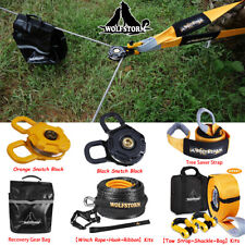 Off-road Recovery Kit Snatch Blockshacklewinch Ropehooktow Straptree Saver
