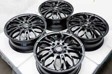 15 Wheels Rims Black 4 Lugs Honda Civic Accord Prelude Acura Integra Cooper 4