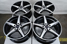 17 Wheels Rims 5x100 5x114.3 Black Fit Honda Civic Accord Hyundai Tiburon Forte
