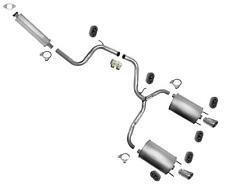 Dual Exhaust Muffler W Tips System 3.8l V6 Made In Usa For Grand Prix 1997-2002