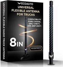 Rubber Antenna For Truck 8inch Ecoauto Dodge Gmc Chevy Wrangler Carbon Fiber