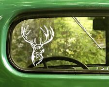 2 Whitetail Buck Decal Deer Antler Stickers For Car Window Truck Bumper Laptop